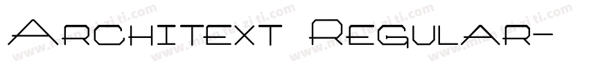 Architext Regular字体转换